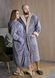 Парні халати Family Look "Grey & Cappuccino" | Сірий (Велсофт) 1023+4002-TOMIKO-GR-CAP фото 5