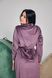 Жіночий довгий халат Velour Luxe | Плюшевий велюр на бавовні (Лаванда) 710-LAVENDER фото 7