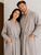 Фото Парні вафельні халати Family Look | Набір ніжно-сірих халатів для двох (100% бавовна) &ndash; купити в Bluebell Room