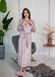 Жіночий довгий халат Velour Luxe | Плюшевий велюр на бавовні (Пудра) 710-POWDER фото 3