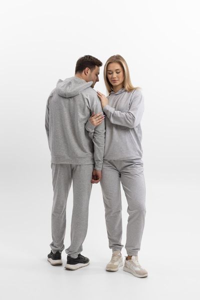 Фото Парні костюми з худі для закоханих Family Look | Набір меланжевих комплектів &ndash; купити в Bluebell Room