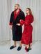 Парні халати для закоханих Family Look (Чорний та Бордо Максі) | Купити довгі теплі махрові халати TOMIKO-4002+1023-BORDEAUX-LONG фото 4